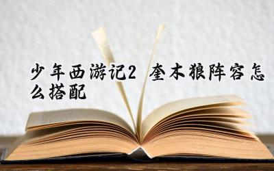 少年西游记2奎木狼阵容搭配深度解析：打造极致单点爆破流
