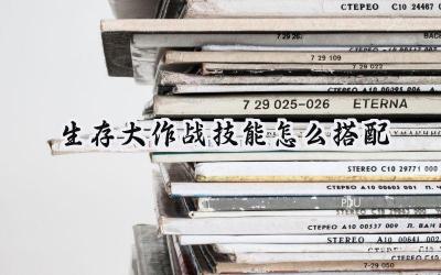 生存大作战：技能搭配终极指南，打造你的专属生存之路